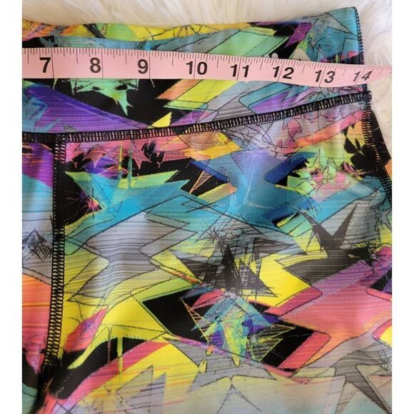 FILA Size Small Cropped Performance Leggings  Multicolor Abstract - Picture 5 of 7